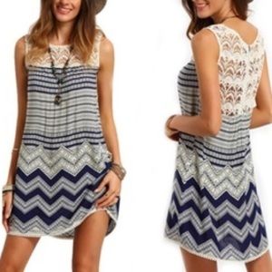 NWT Leo Rosi Dress with crochet back